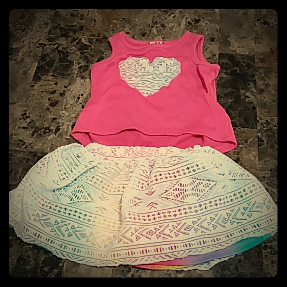 Rainbow Shirt n Skort